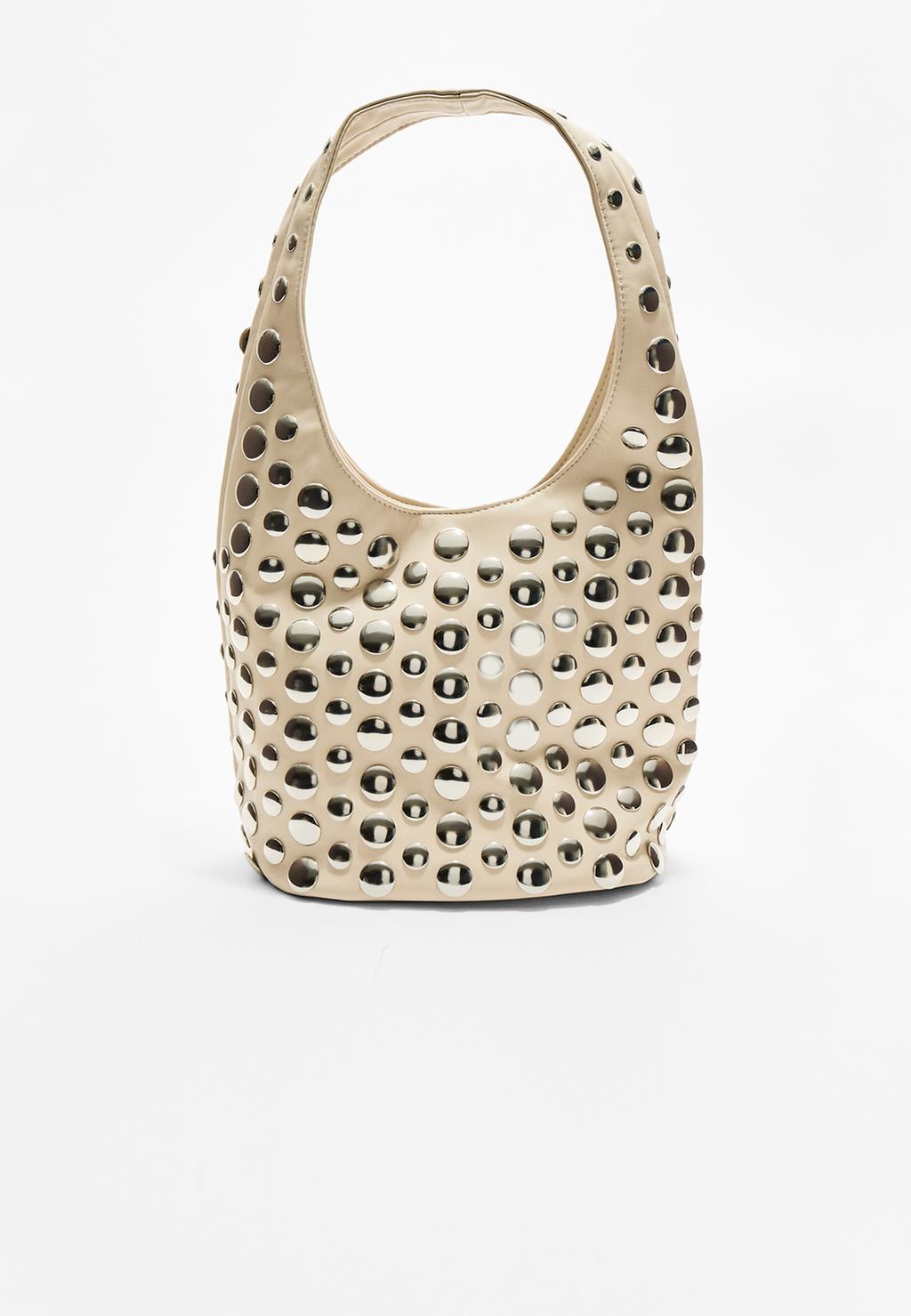 Studded shoulder bag