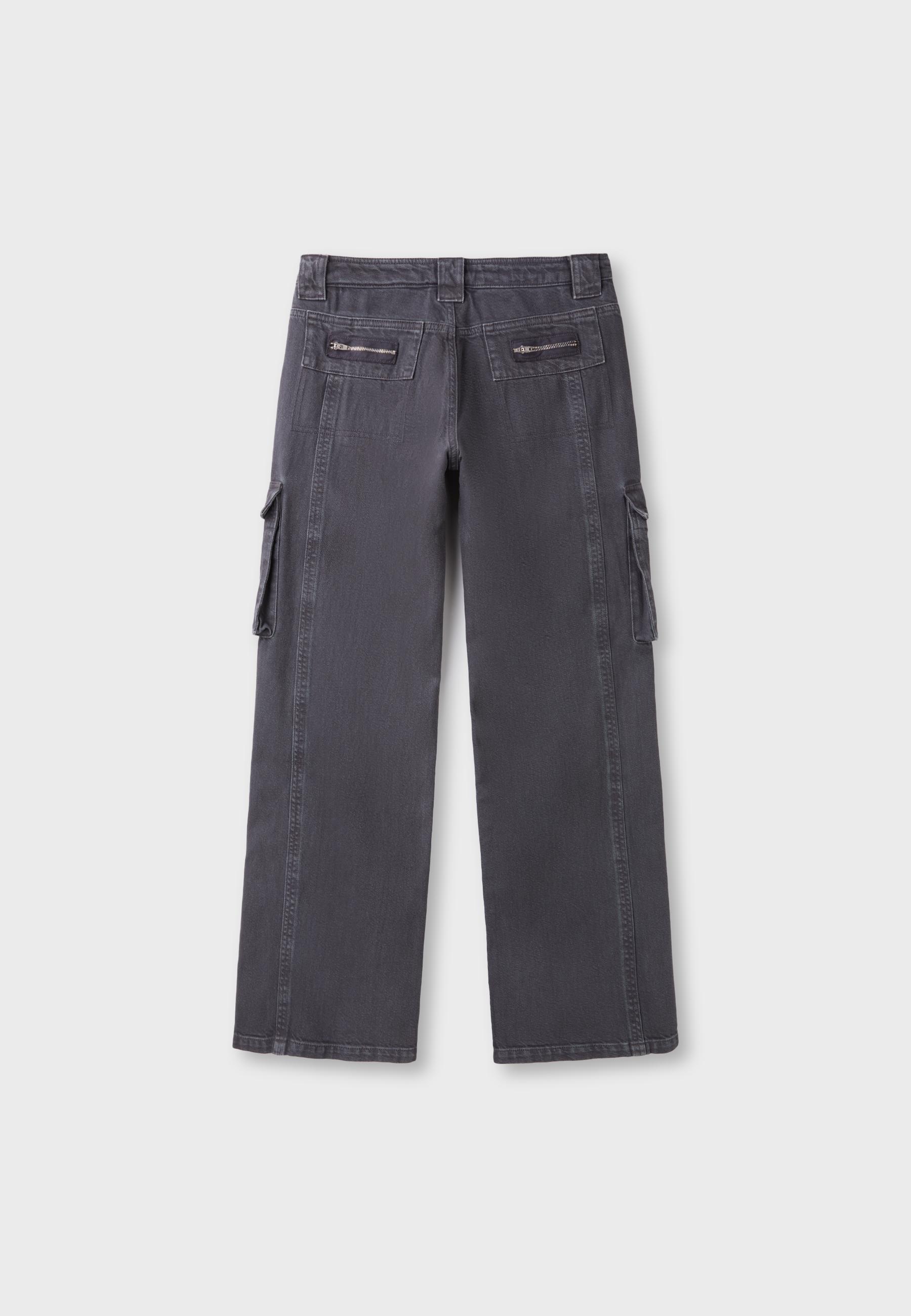 Stradivarius Düşük bel kargo pantolon