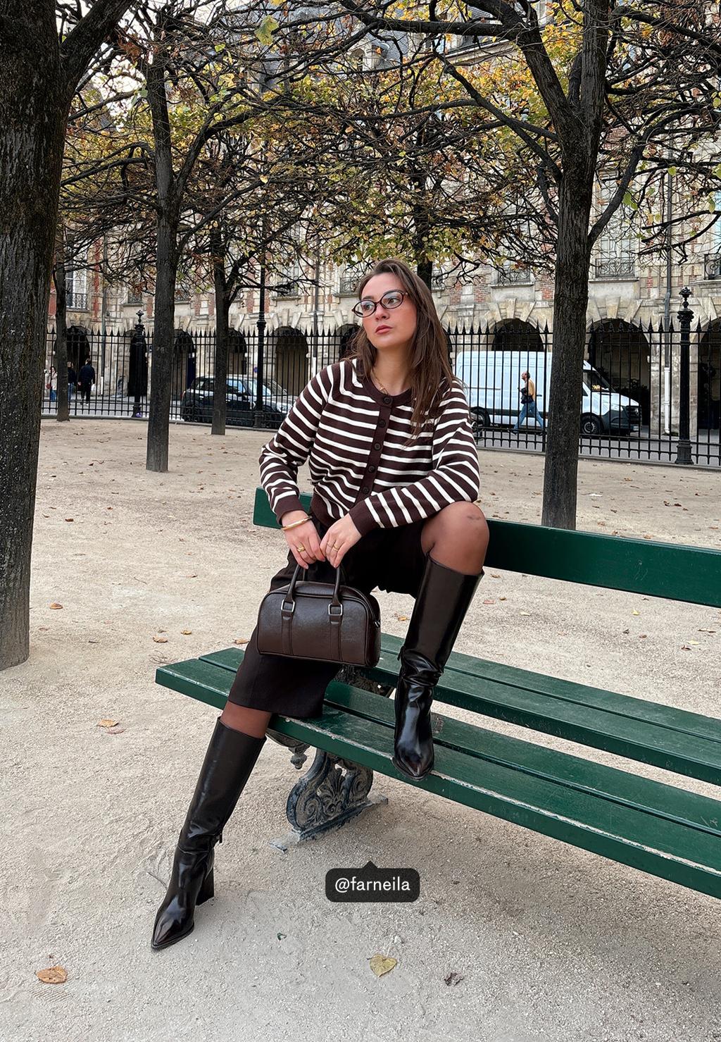 Veste en maille boutonnée à manches raglan