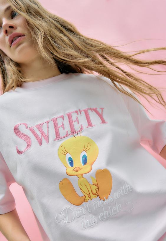 t shirt manches courtes col rond sweety