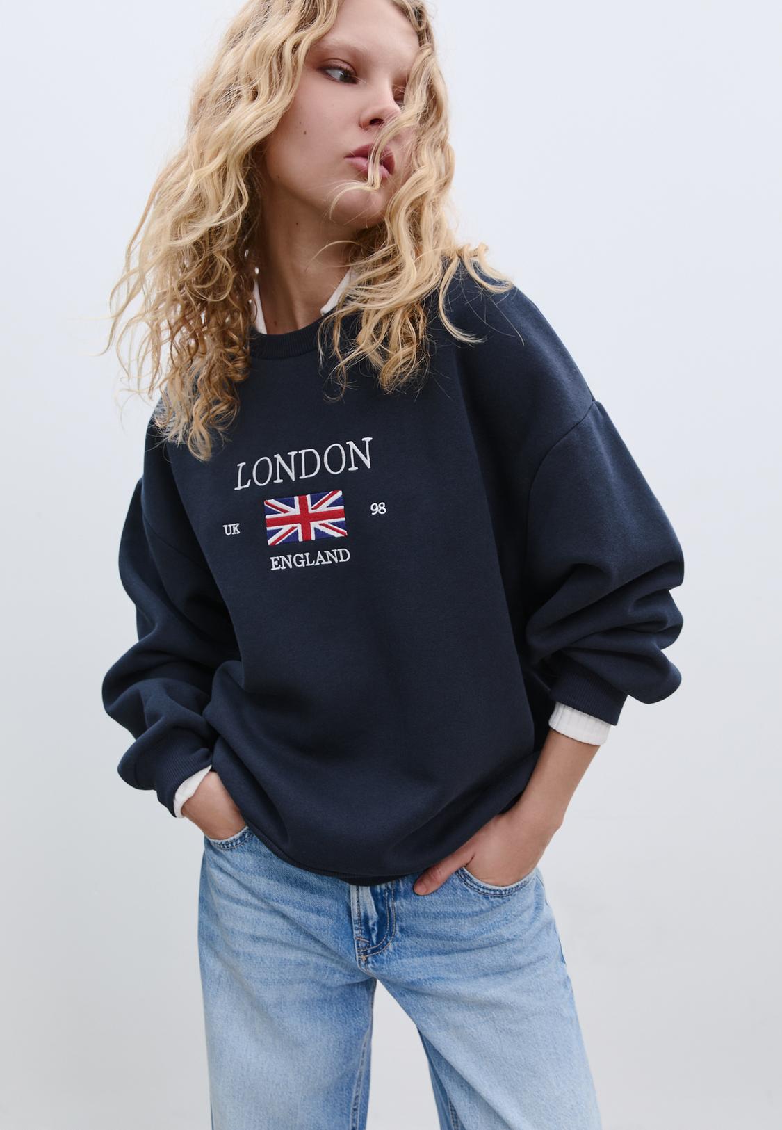 Sudadera bordada London - Main Image