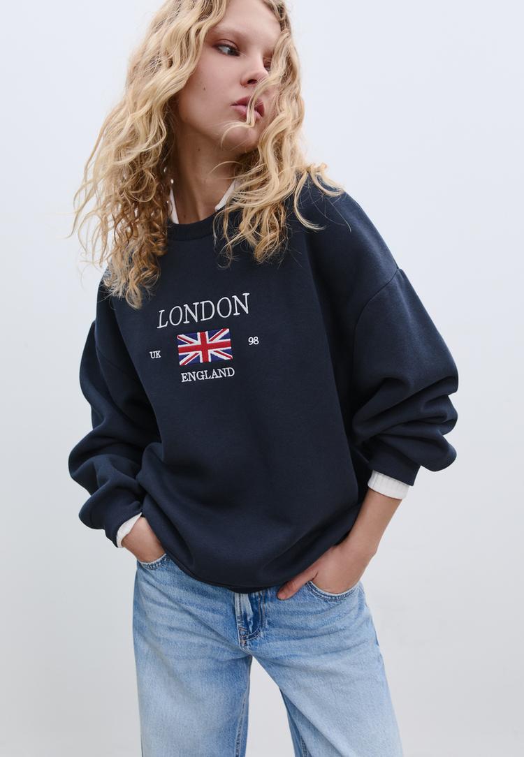 sudadera bordada london