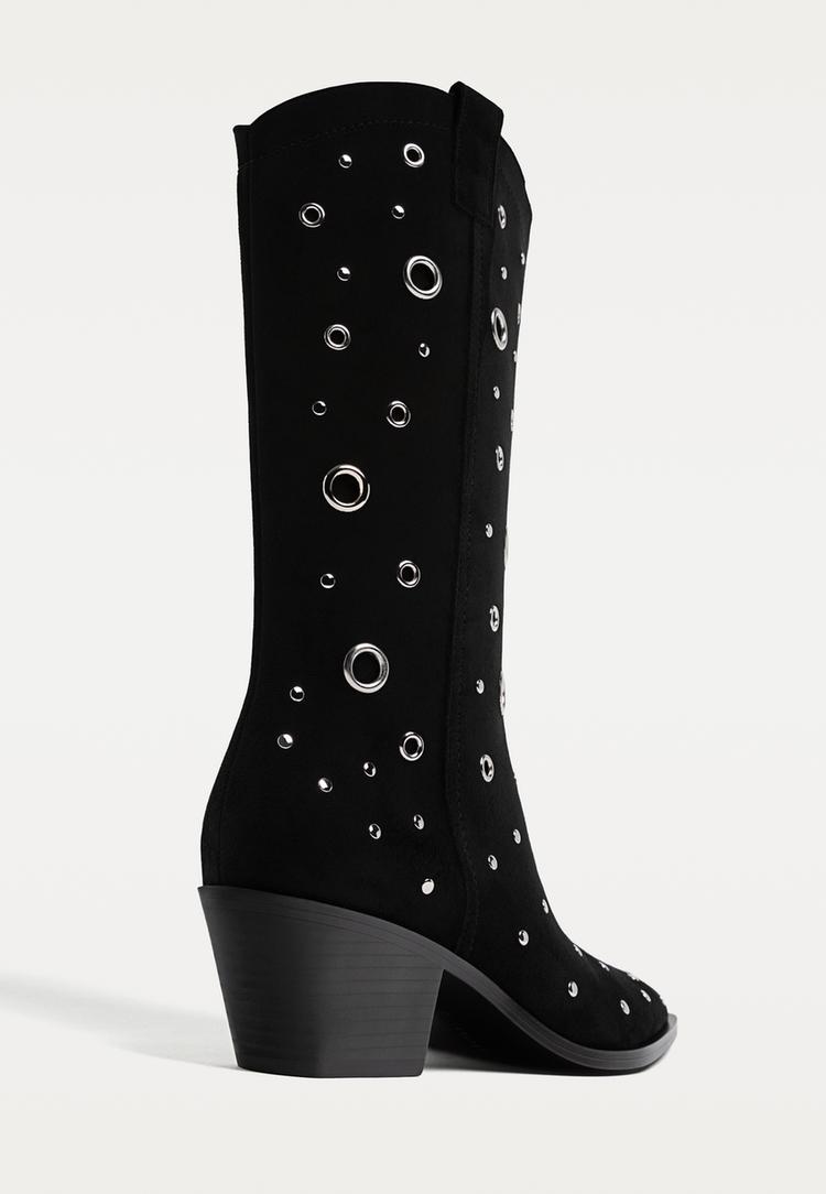 botas tacon arandelas