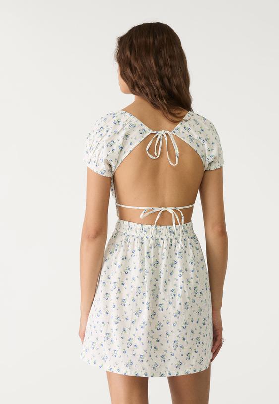 vestido corto estampado