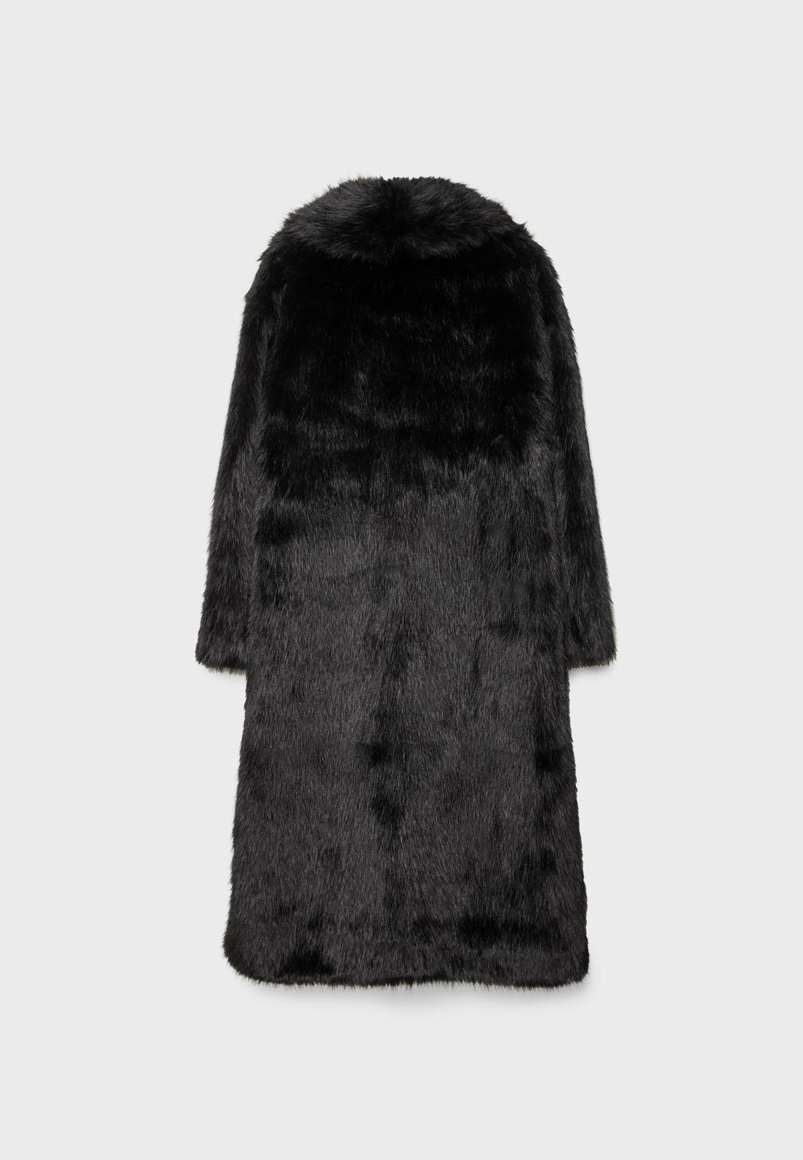 Long faux fur coat Women's fashion Stradivarius Philippines