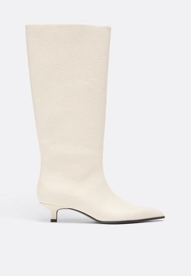 Kitten heel boots — ECRU 1
