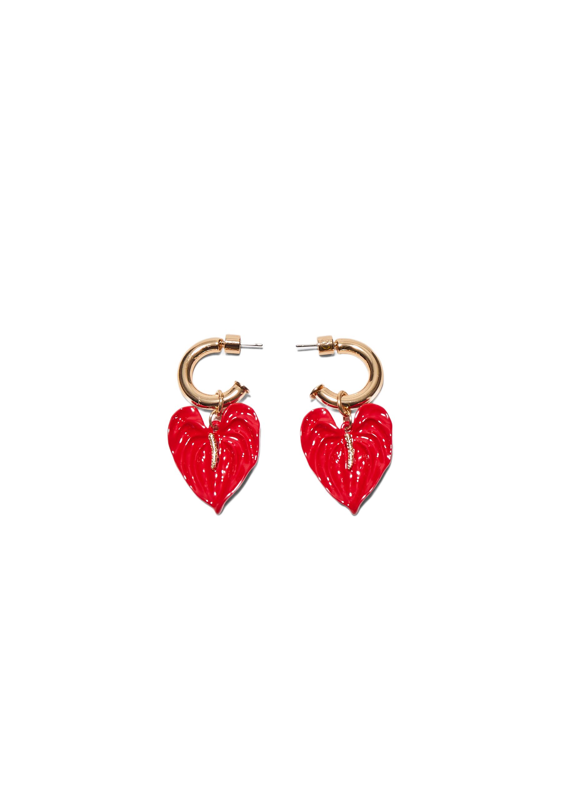 Flower earrings — Gold