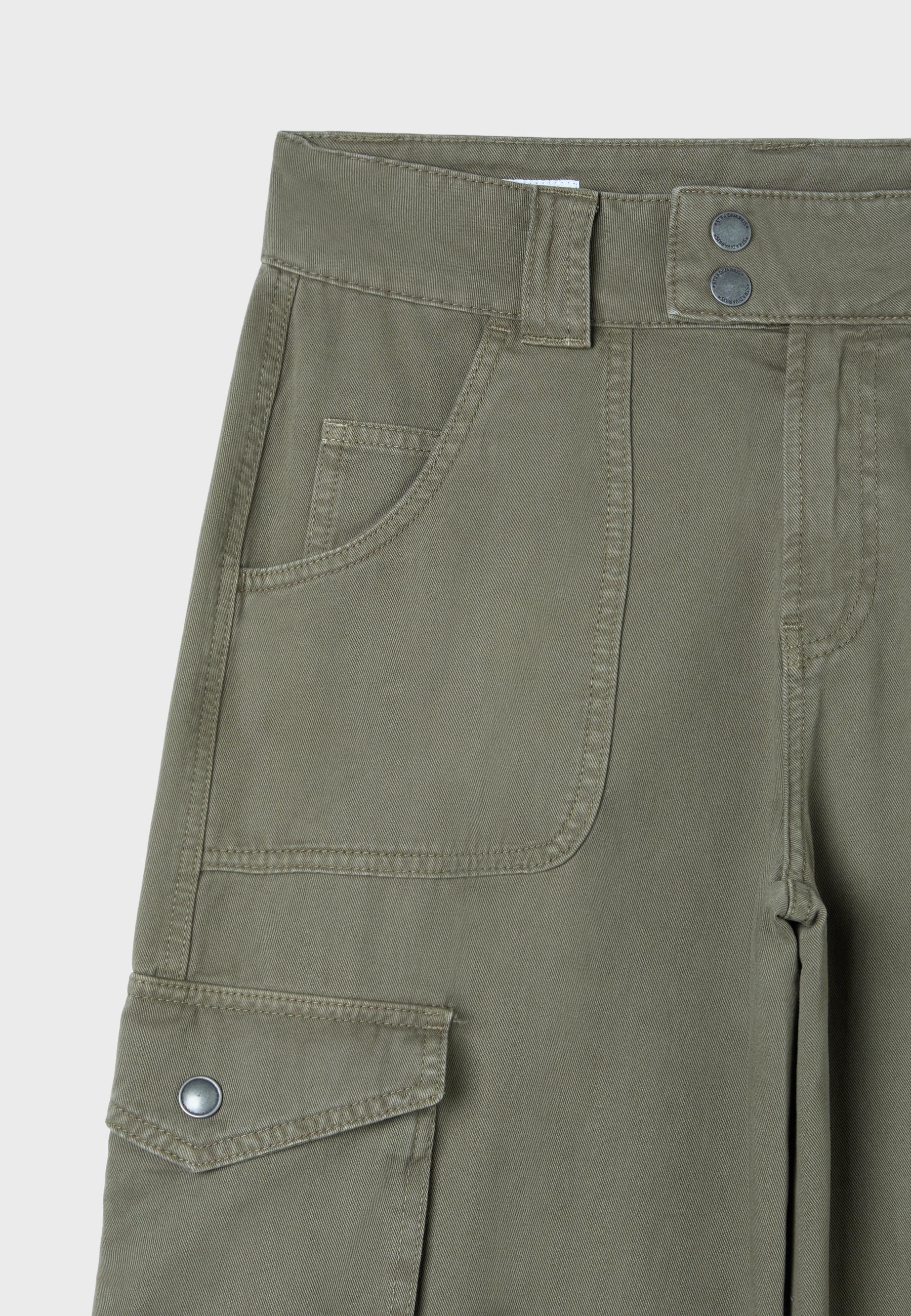 Straight cargo trousers — Khaki