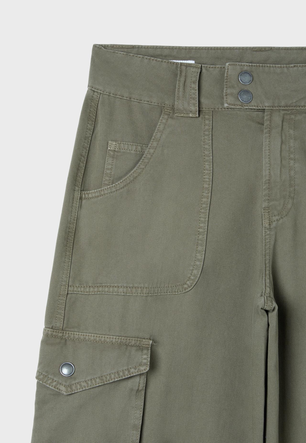 Straight cargo trousers — Khaki
