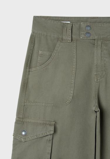 Straight cargo trousers — Khaki 9