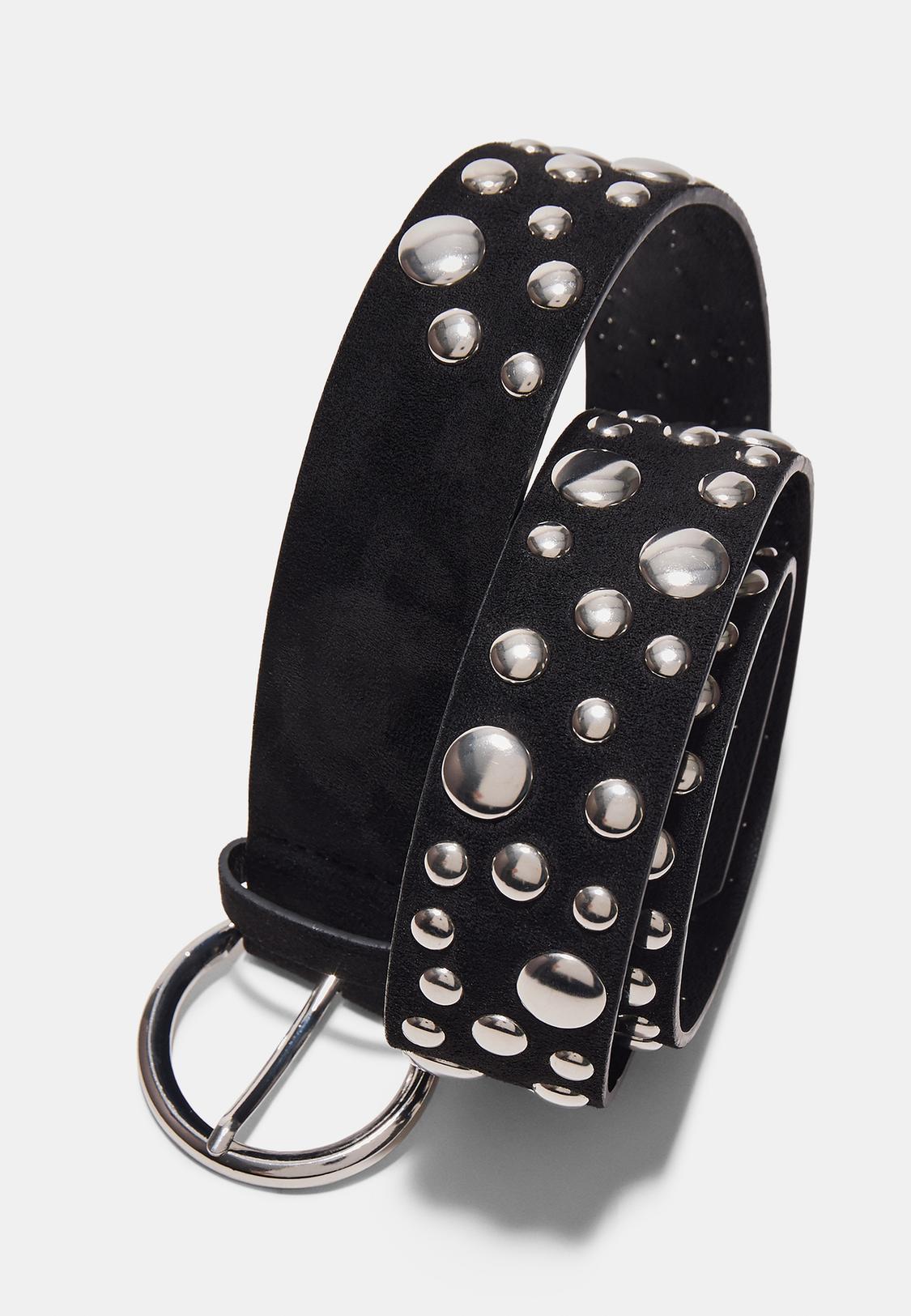 Ceinture en similicuir noir à boucle automatique | En stock