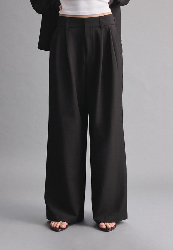 pantalon vestir wide botones ajustables