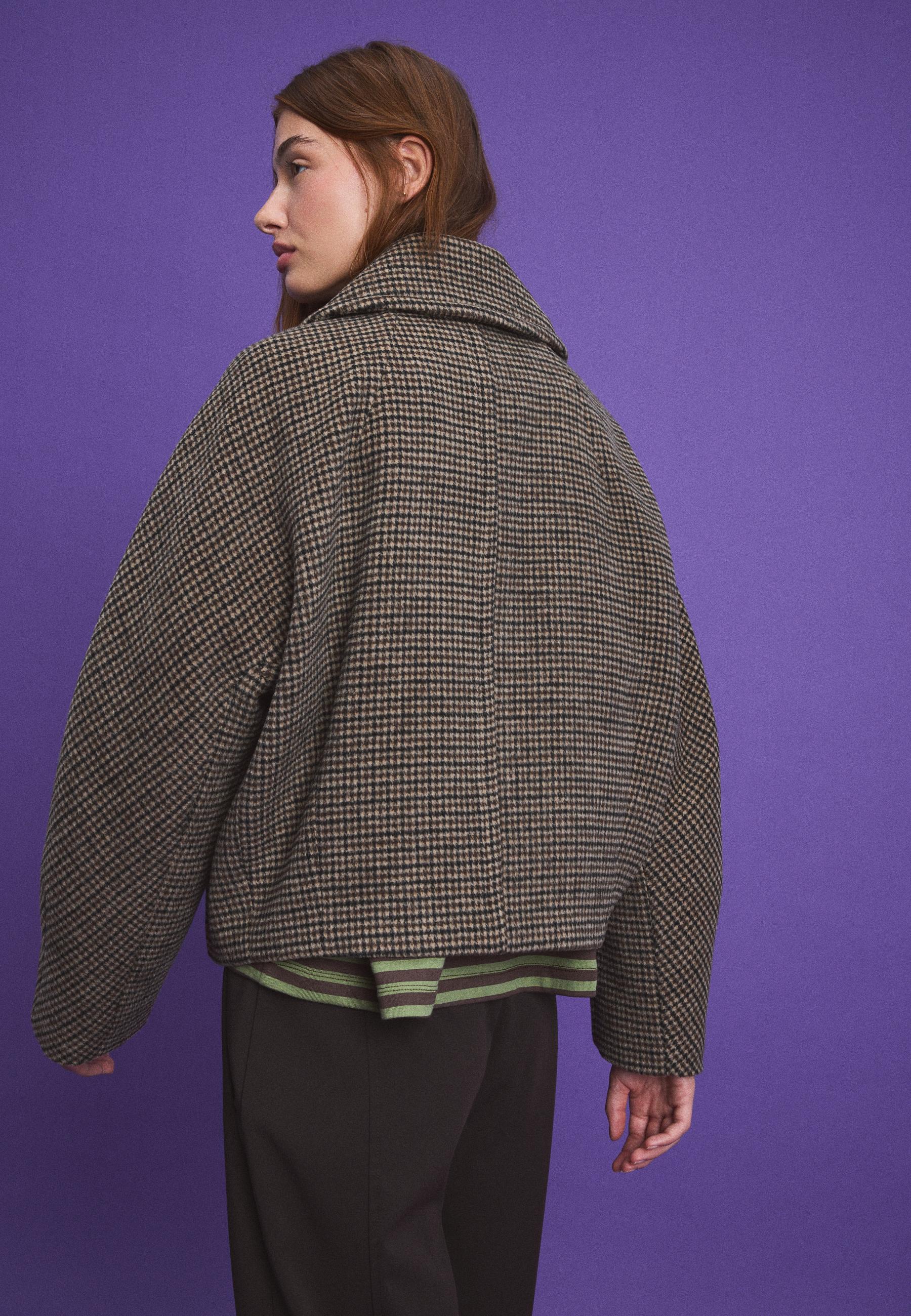 Wool-blend jacket - Women's fashion | Stradivarius Azerbaijan