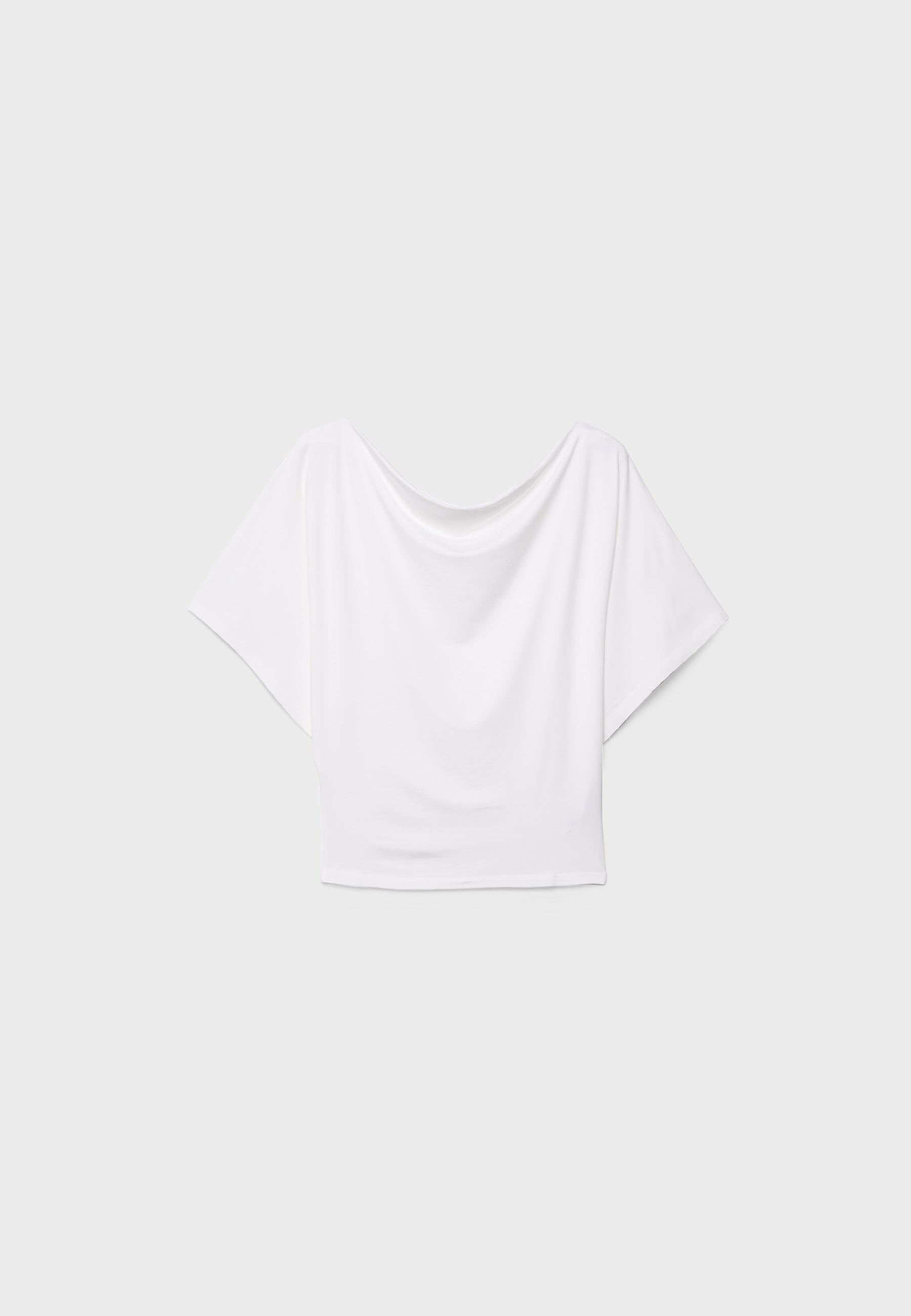 Basic Batwing Sleeve T-Shirt — Ecru