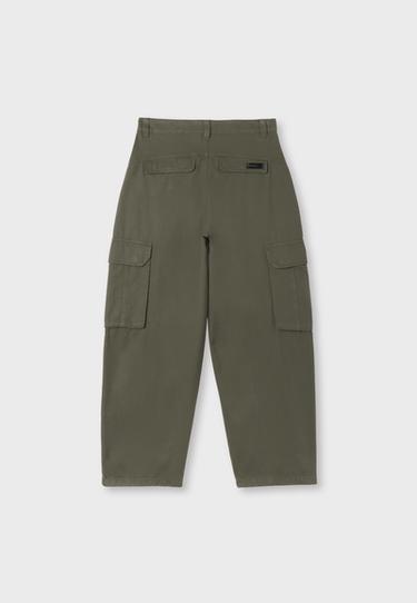 Barrel cargo trousers — Khaki 8