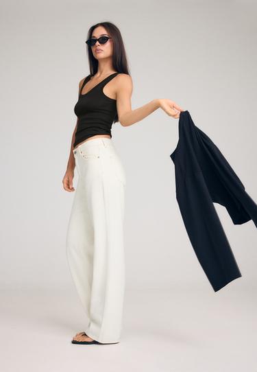 D92 Wide-leg jeans — Vanilla 2