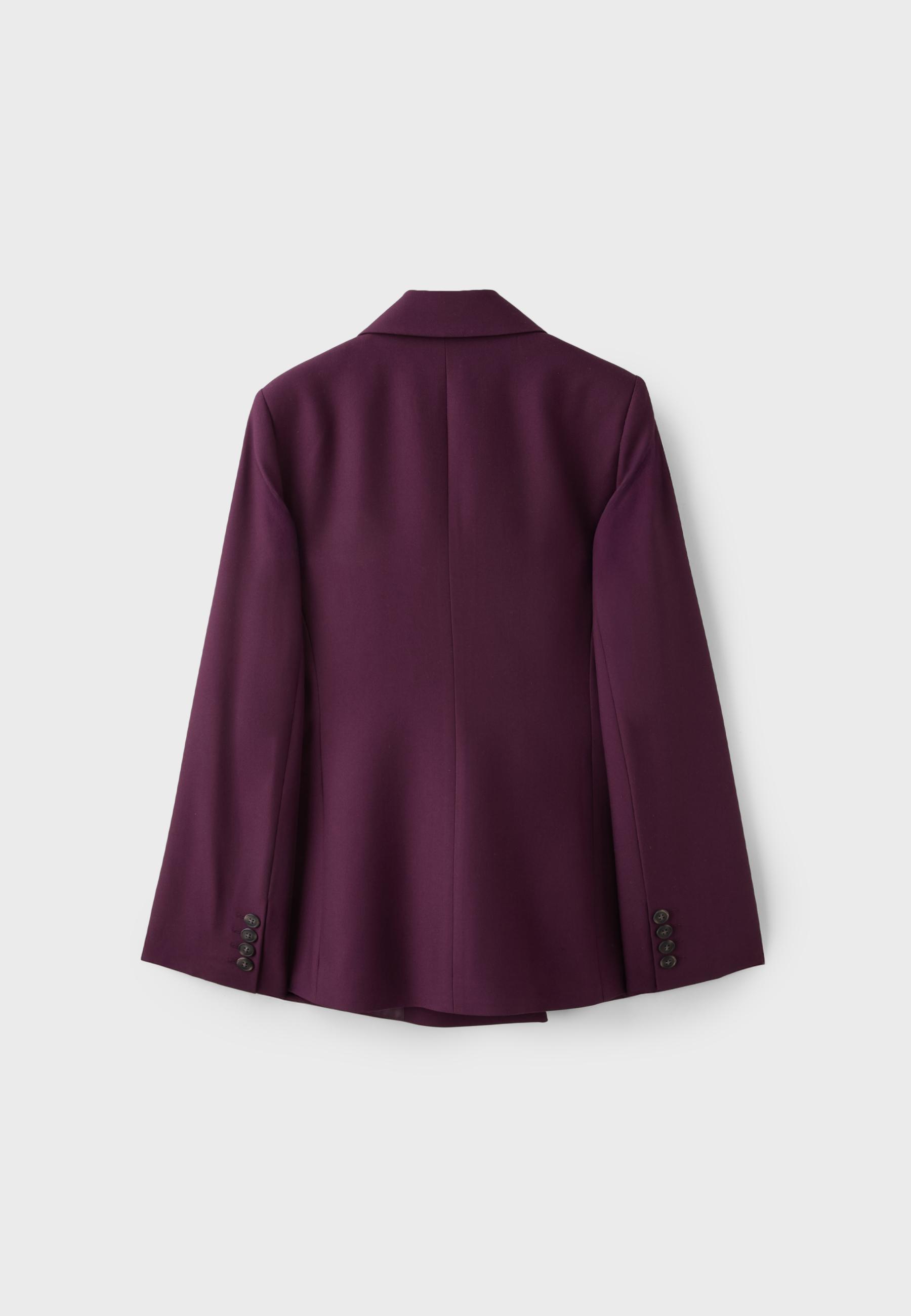 Fitted blazer with buttons — Purple