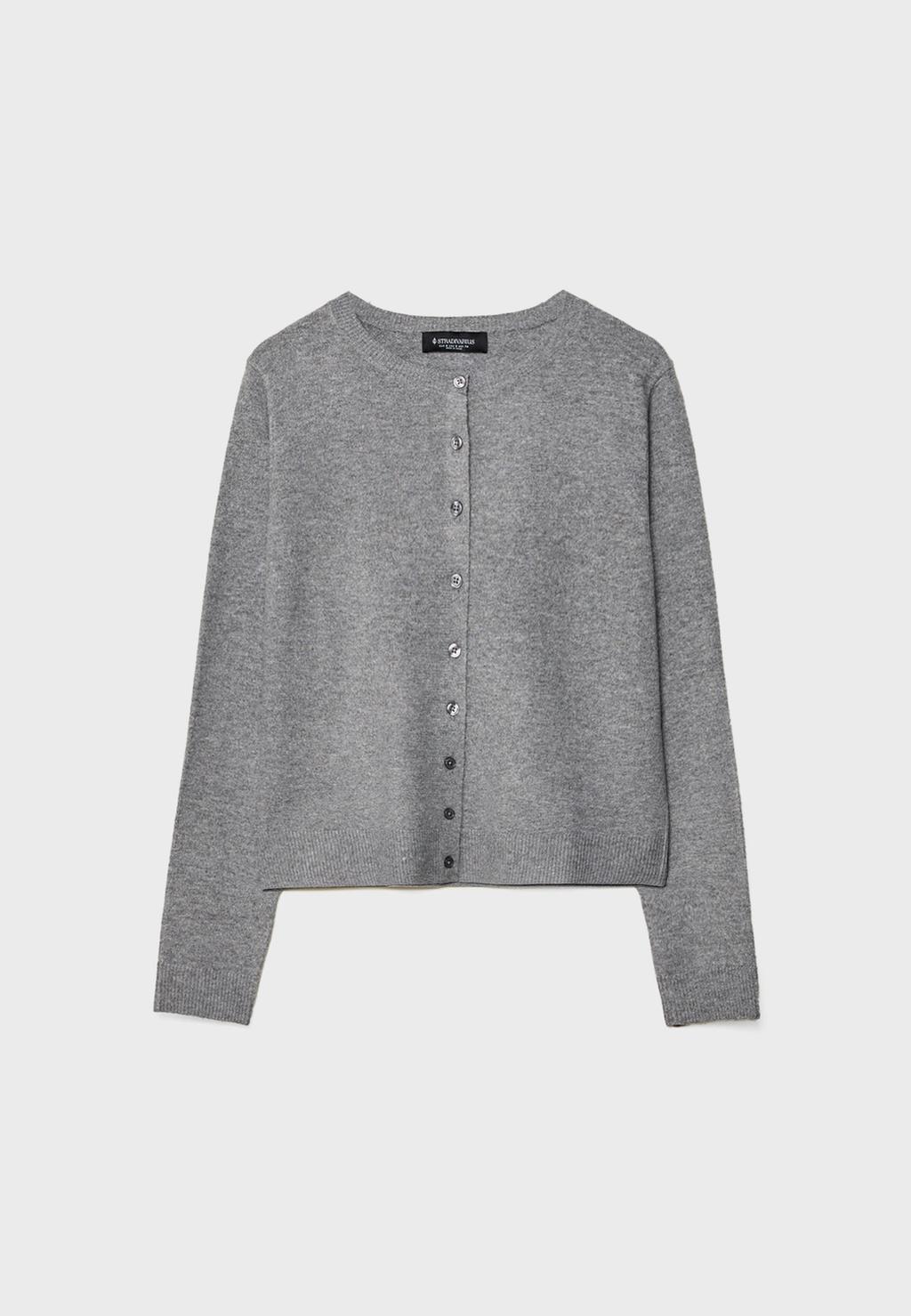 Chaqueta punto botones tacto suave