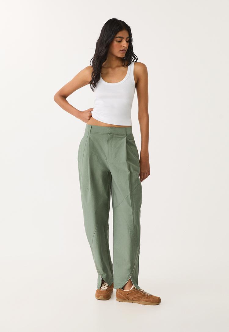 pantalon balloon cremallera