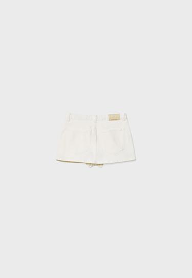 D62 denim skort — White 7