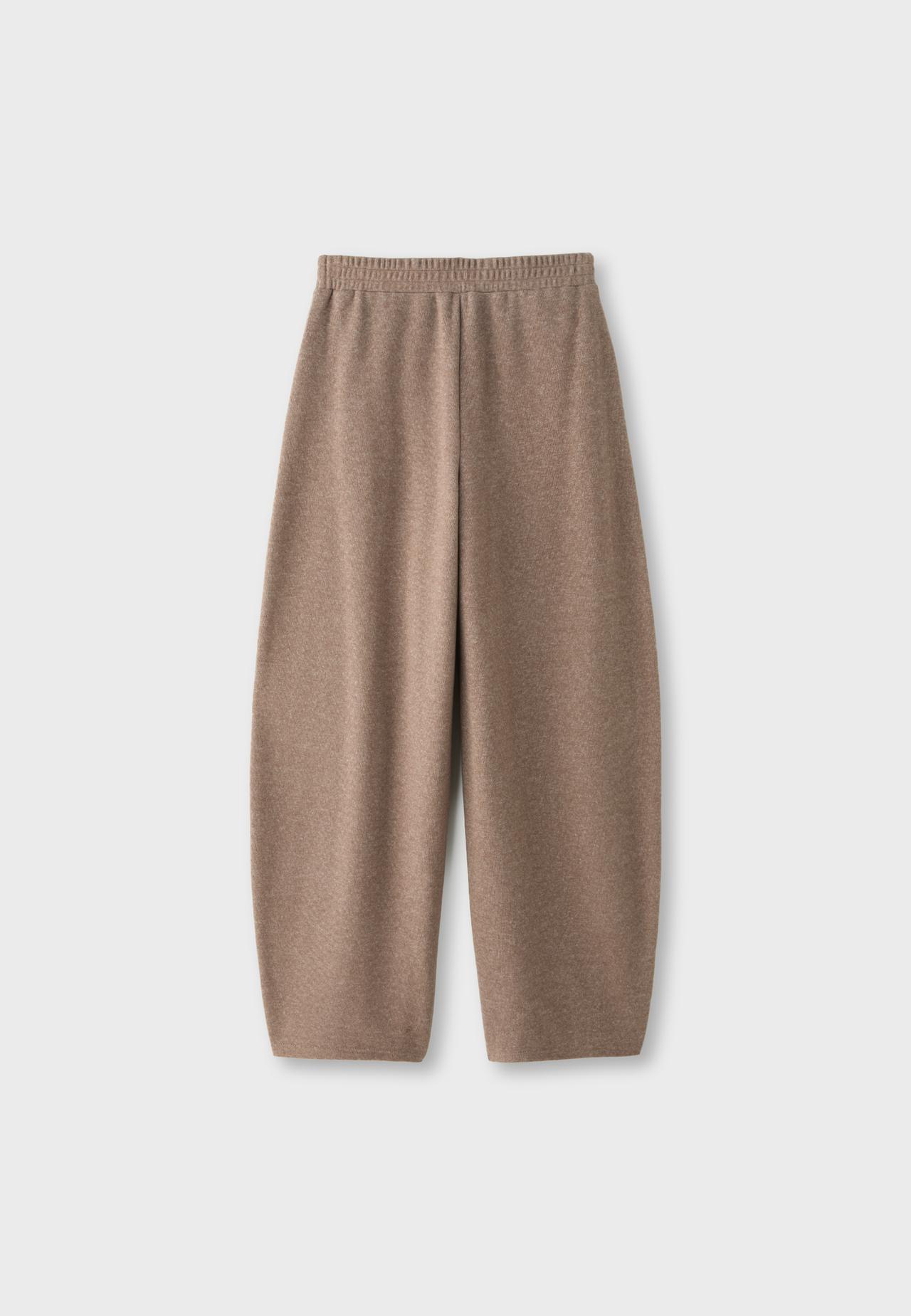 Soft-touch barrel joggers — Brown