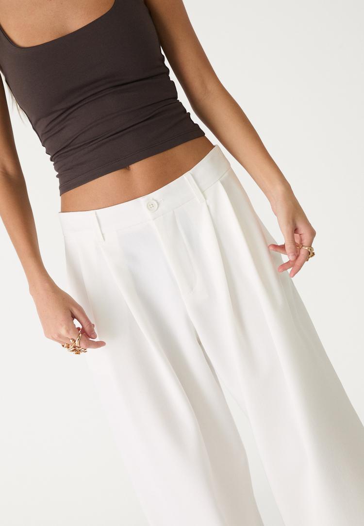 pantalon vestir wide leg pinzas
