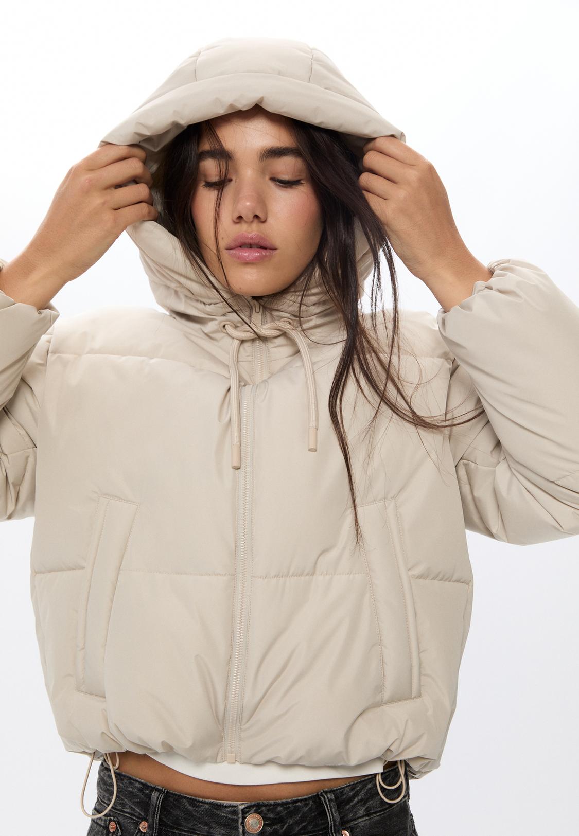 Doudoune rembourrée oversize à capuche