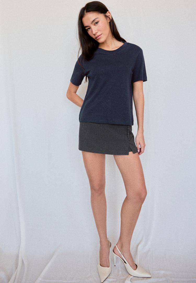 B01 Osnovna Majica Regular Fit, Teža Tkanina