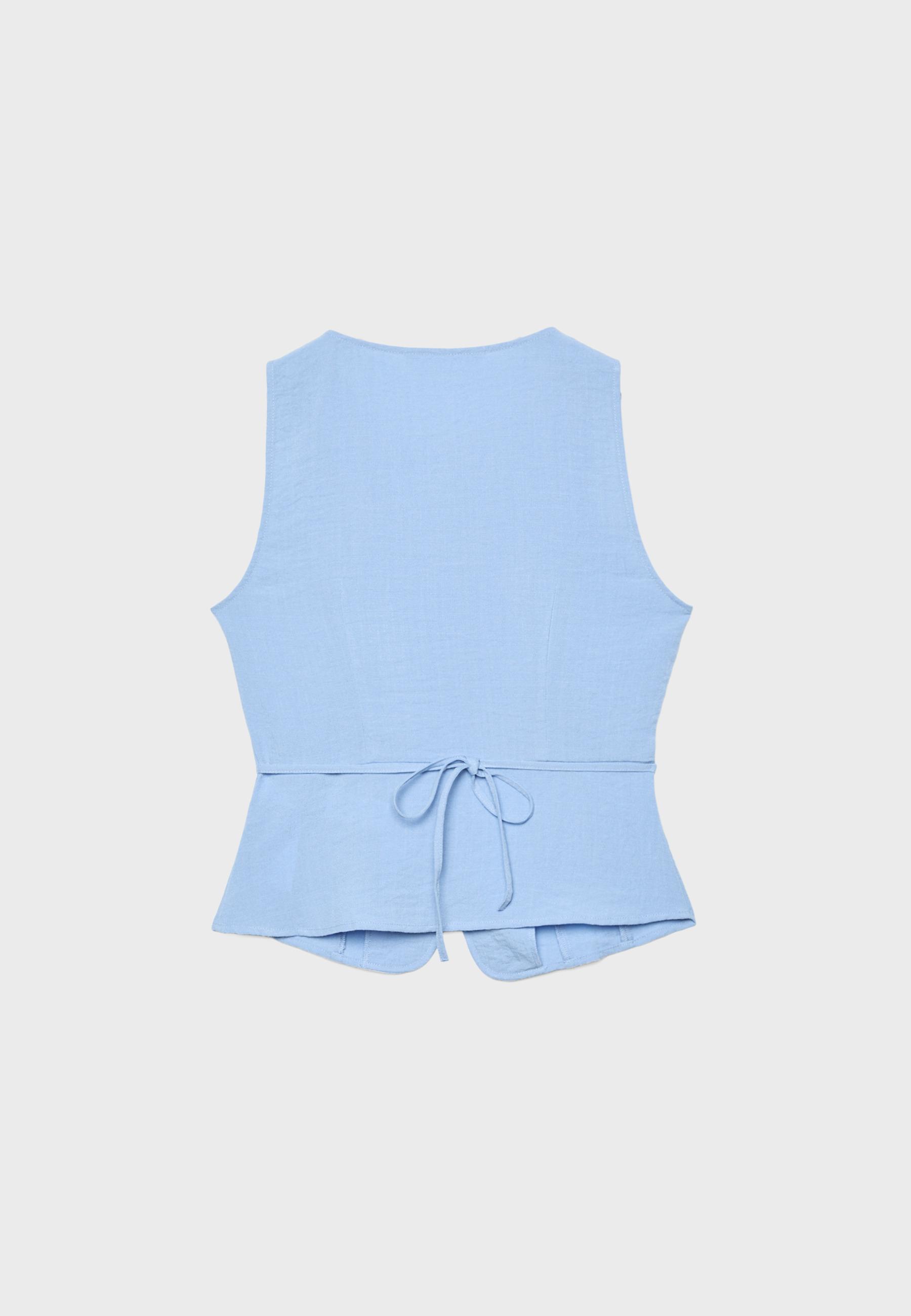 Buttoned waistcoat — Blue