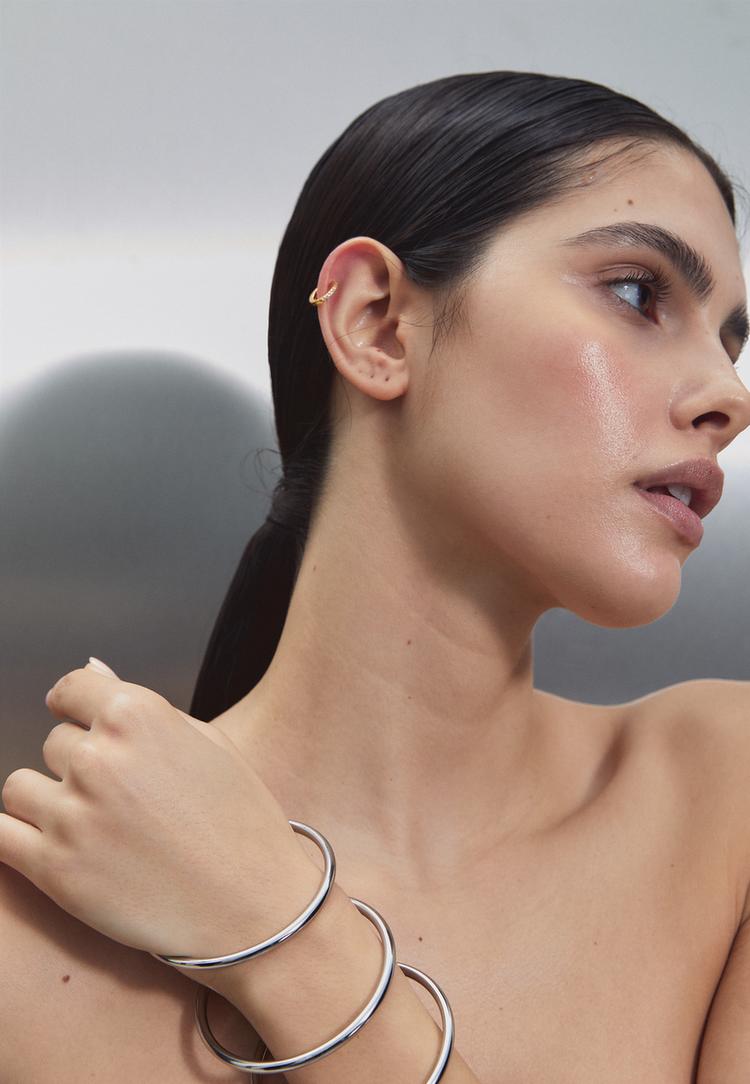 Stradivarius Σετ 2 Αδιάβροχα Βραχιόλια Γκρι Os φωτογραφία