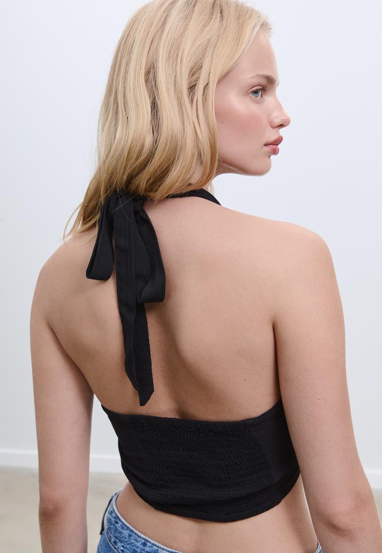 top fluide encolure americaine