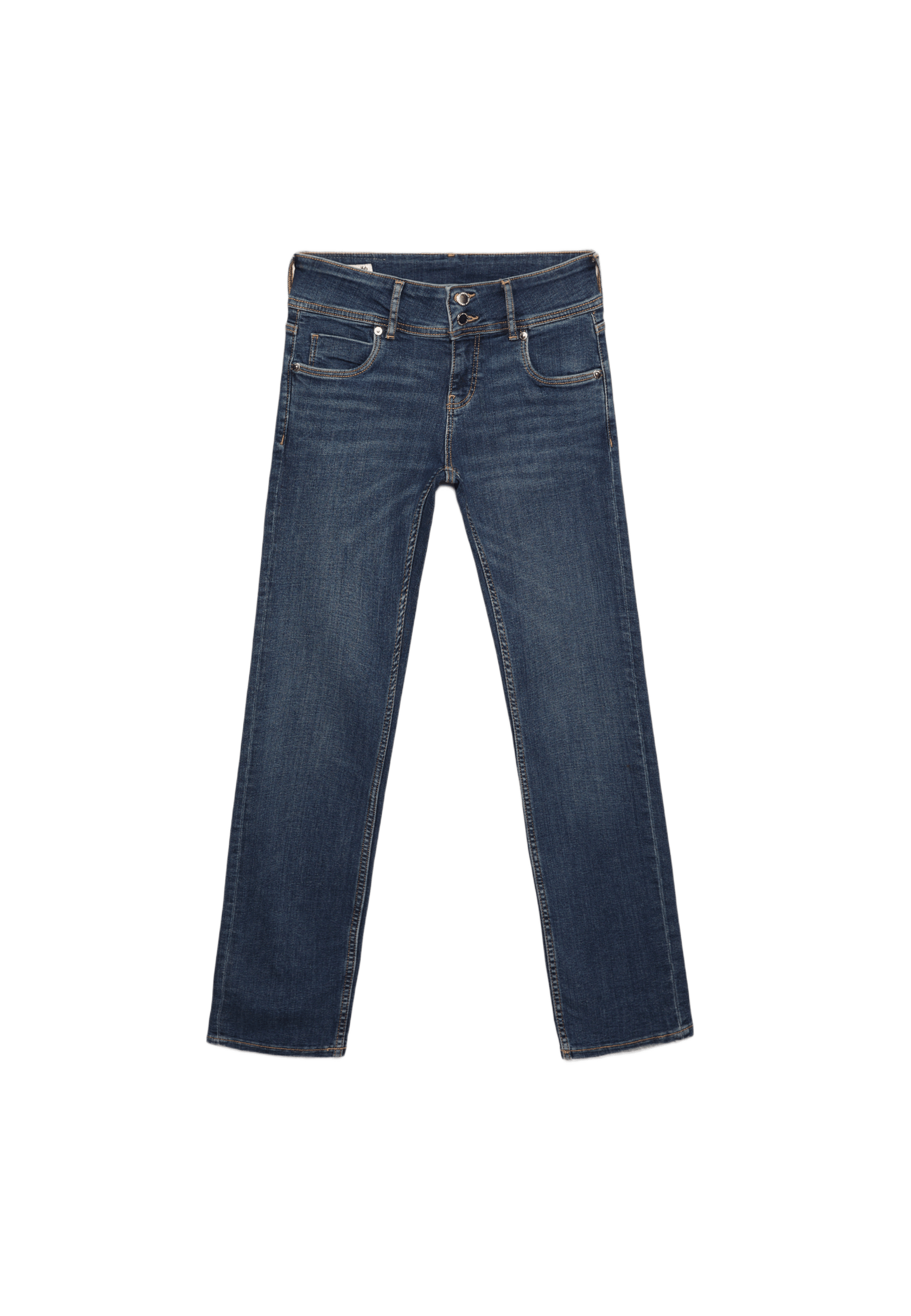 Low-rise slim fit jeans — MEDIUM DENIM WASH