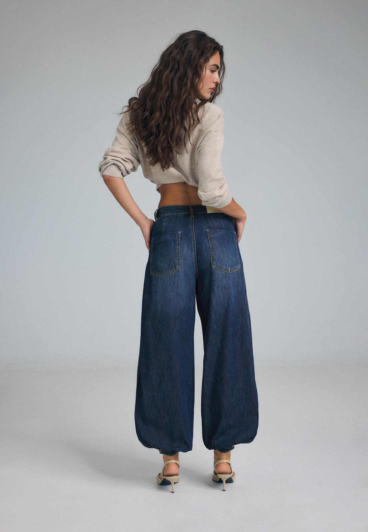 Sarouel trousers jeans — MEDIUM DENIM WASH