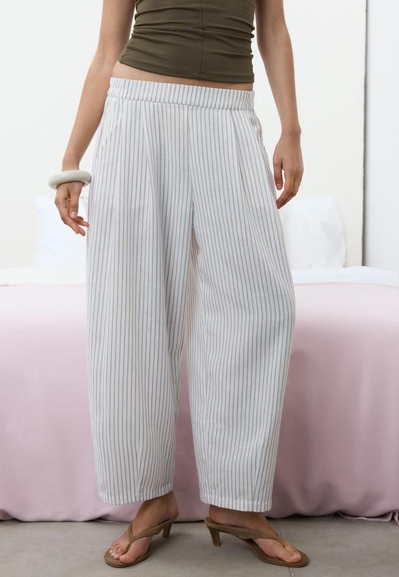 pantalon fluido barrel l01209641