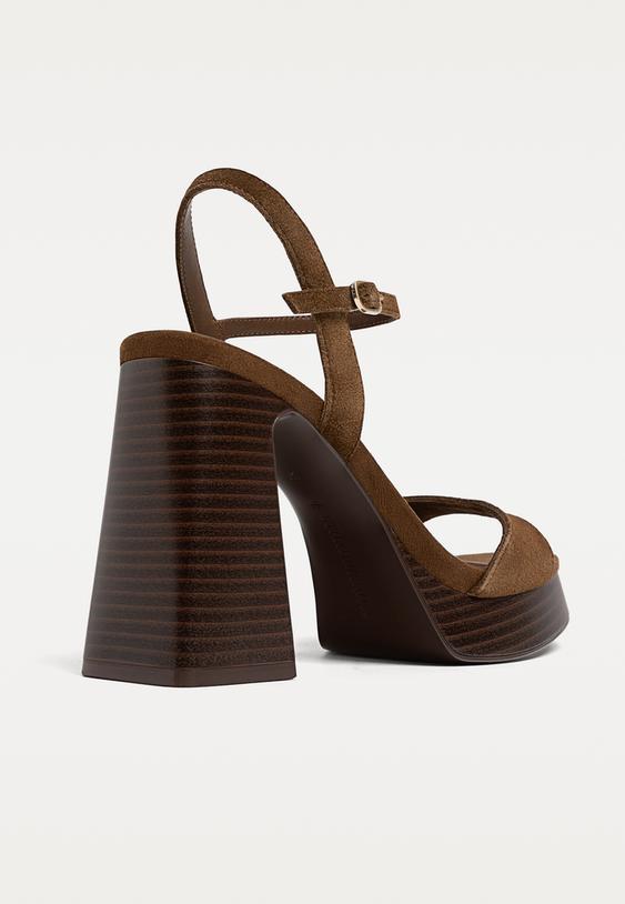 sandalias plataforma piel