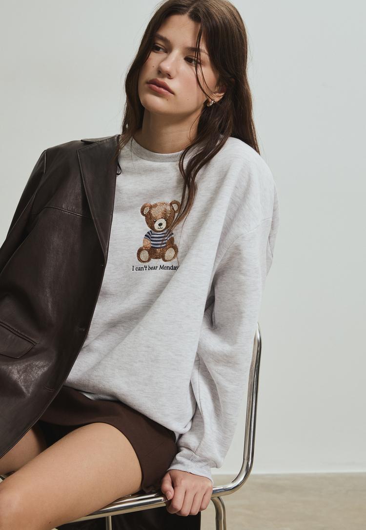 sudadera osito bordado