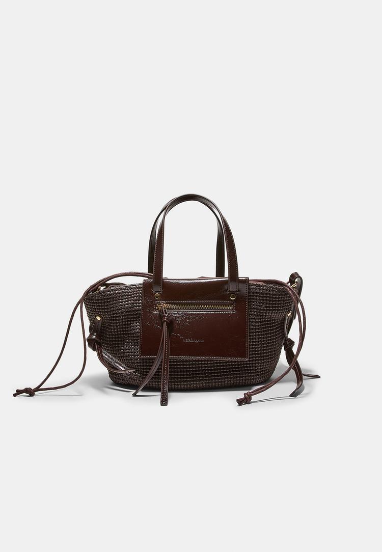 Stradivarius Κροσέ Τσάντα Crossbody Καφέ Os