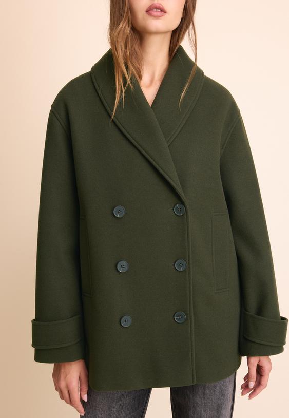 cappotto corto collo a scialle