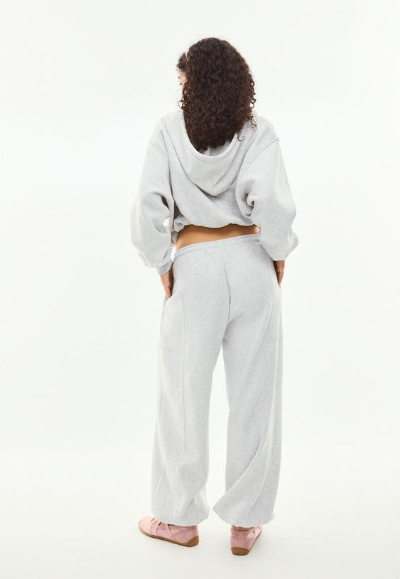 stoper detaylı sardonlu barrel jogger pantolon