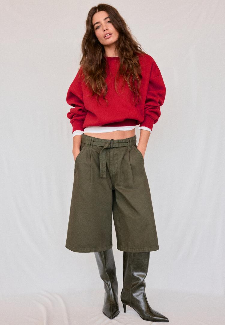 Stradivarius Basic sweater  Rood XS