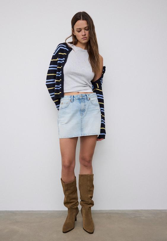 d60 falda mini denim