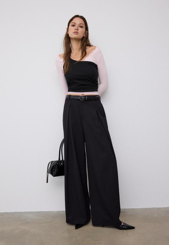 pantalon maxi pinza cinturon