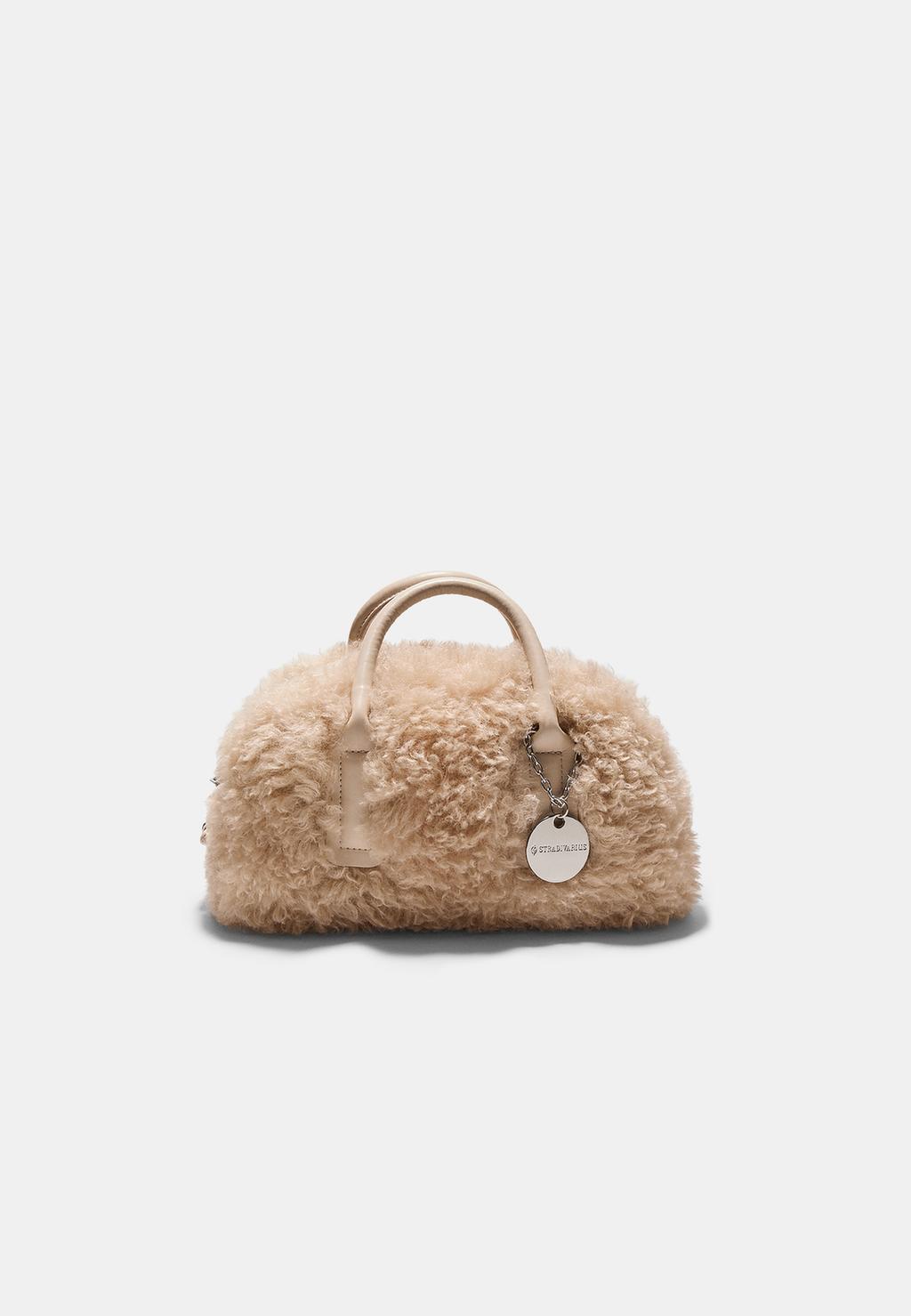 Sac bowling fausse fourrure