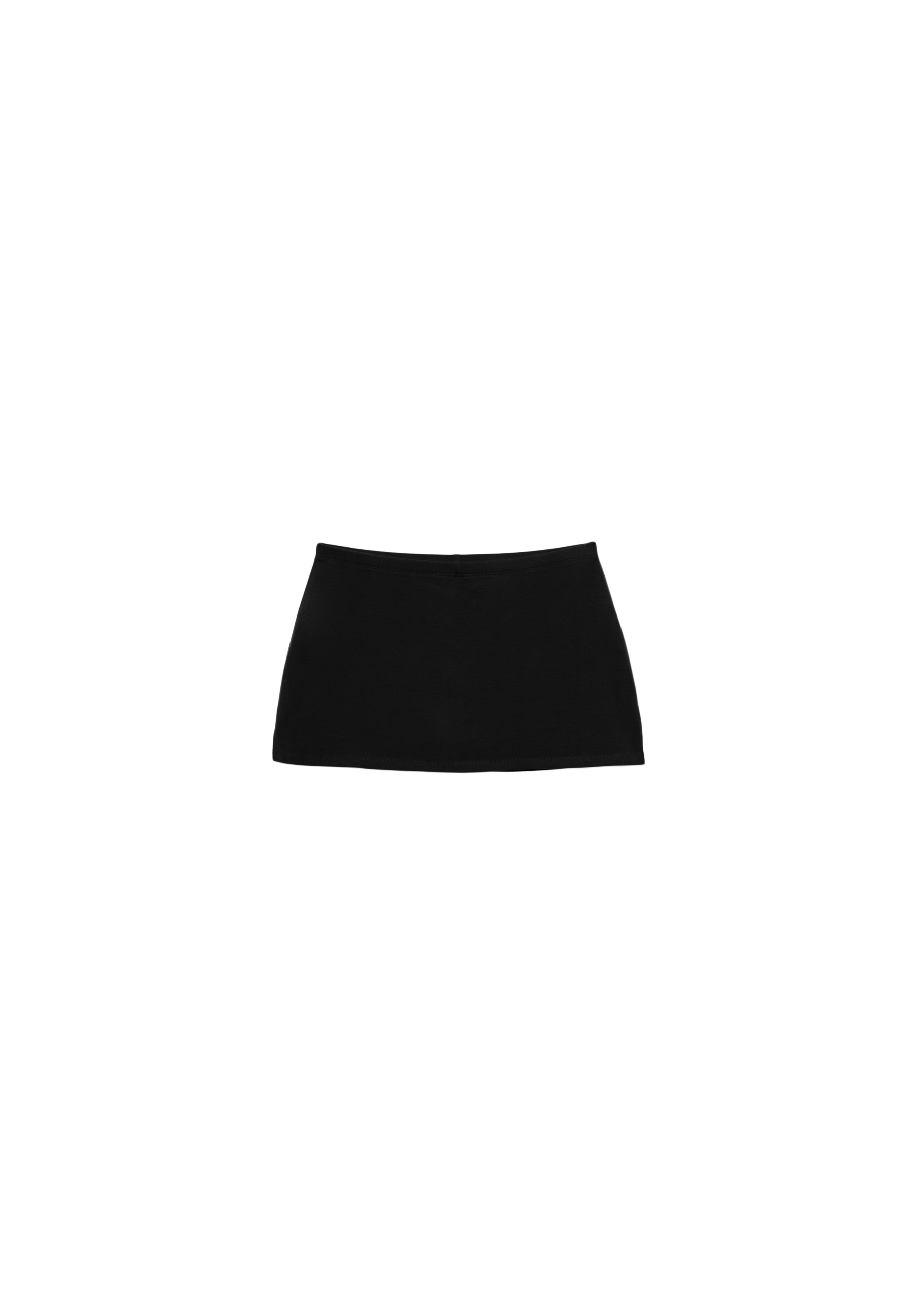 Basic knit skort — Black