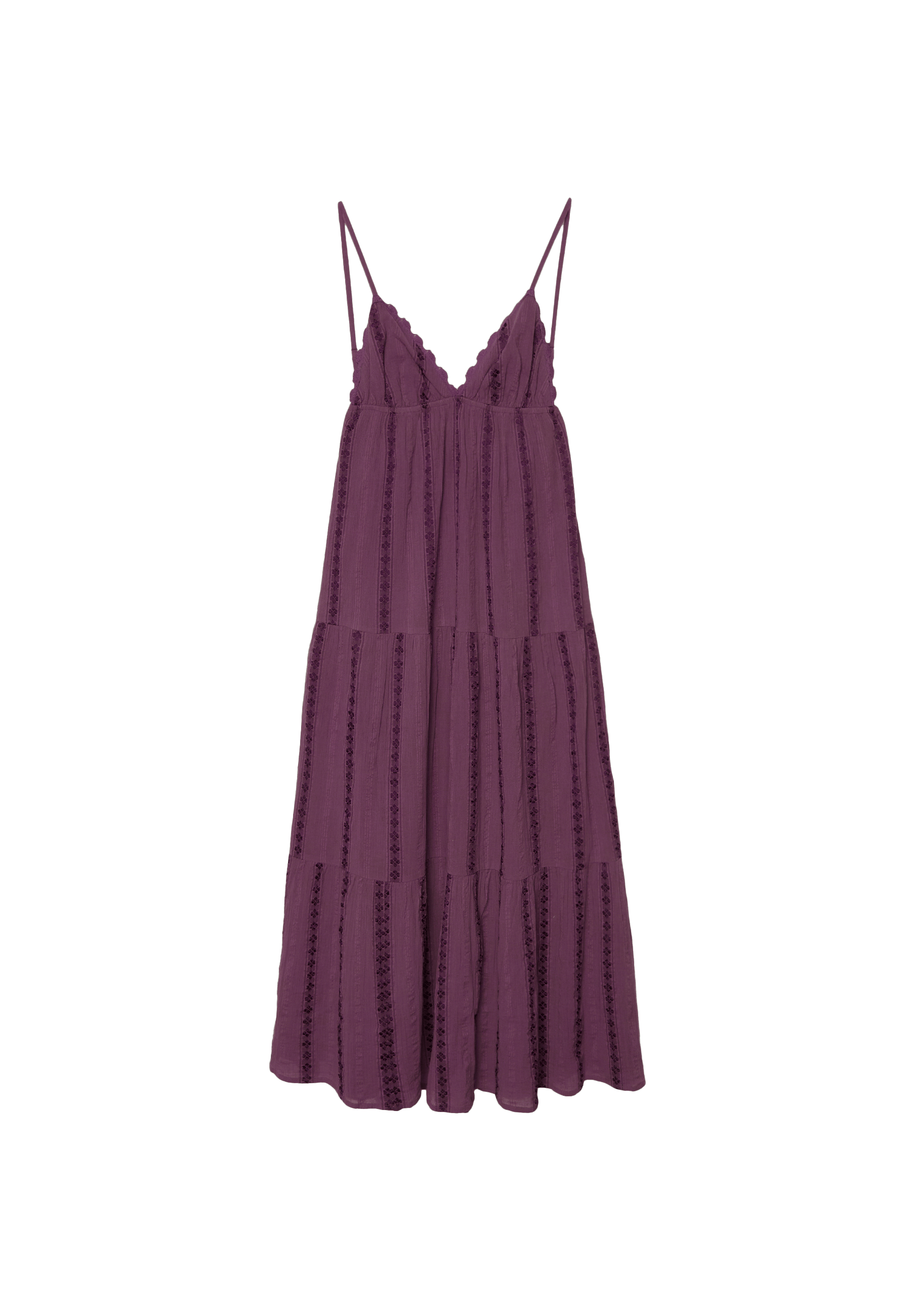 Long flowing dress with open back — Purple