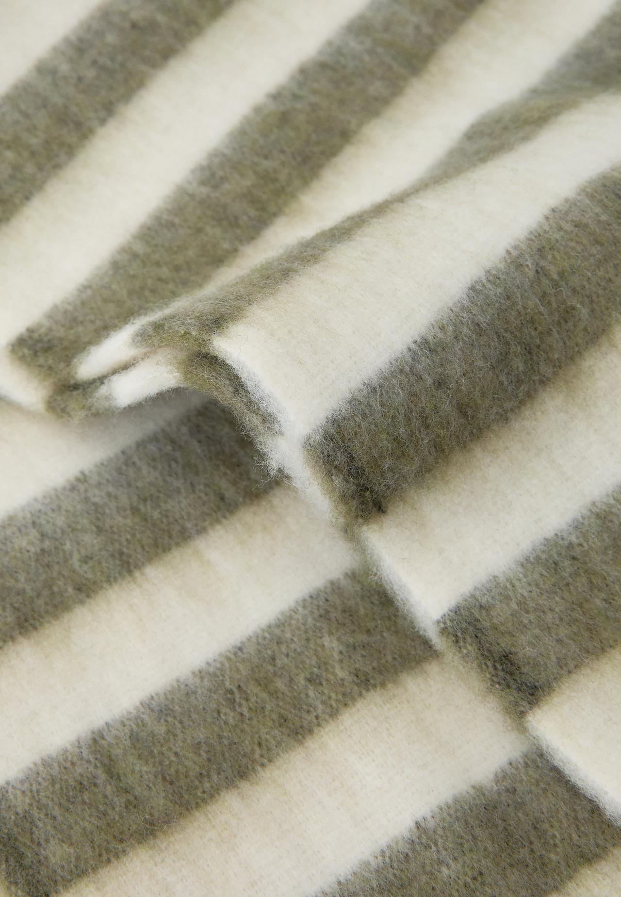 Striped scarf — Khaki