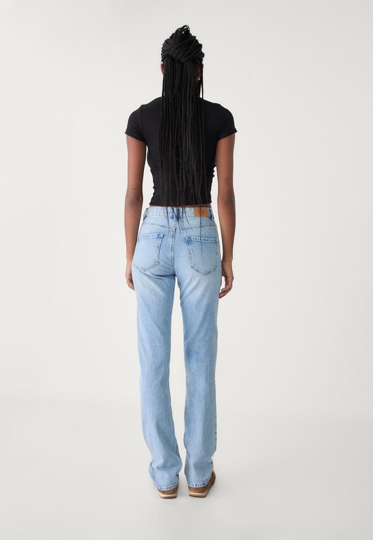 jeans straight fit regular waist comfort