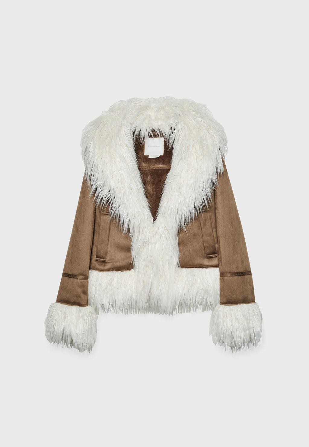 Long Faux Fur Reversible Jacket