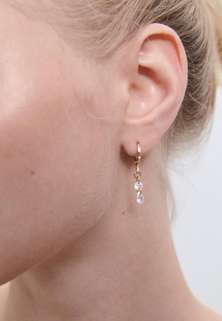 set 9 orecchini ciliegia e brillantini