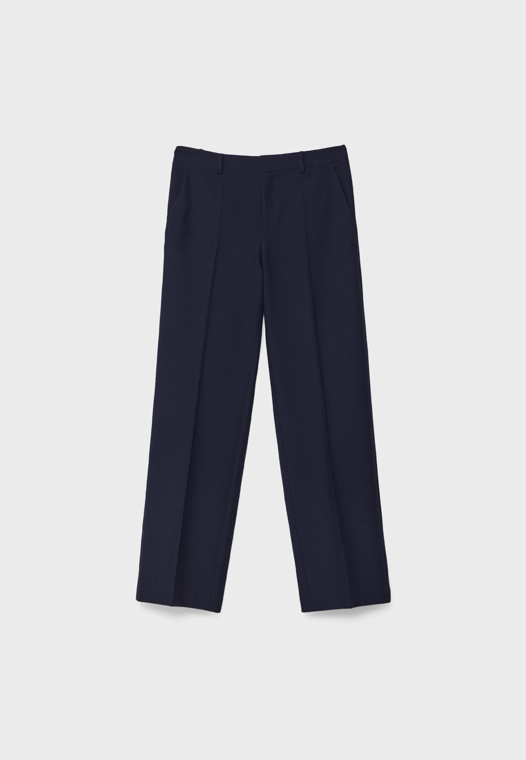 Smart trousers with pockets — Navy blue